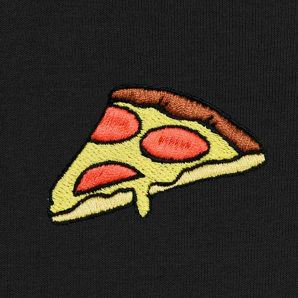 Dalix Pizza Embroidered Crewneck Fleece Sweatshirt Pullover Mens in Dark Heather 2XL XX-Large