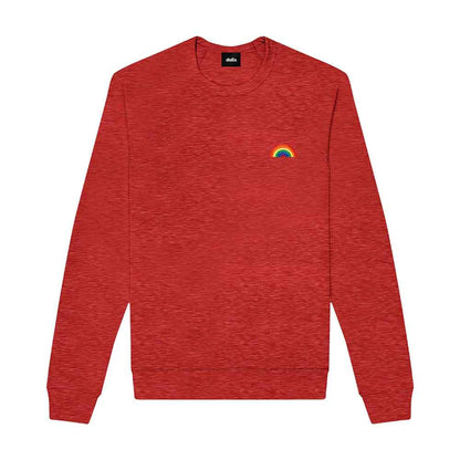 Dalix Rainbow Embroidered Crewneck Fleece Sweatshirt Pullover Mens in True Royal XL X-Large