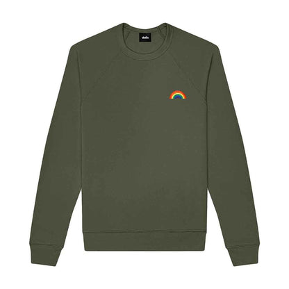 Dalix Rainbow Midweight Fleece Crewneck Sweatshirt