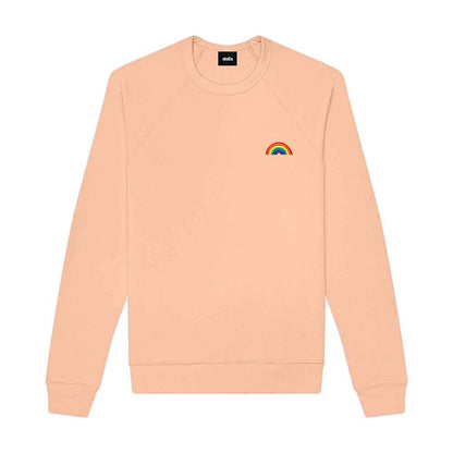 Dalix Rainbow Midweight Fleece Crewneck Sweatshirt
