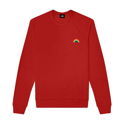 Dalix Rainbow Midweight Fleece Crewneck Sweatshirt