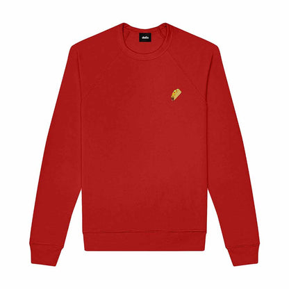 Dalix Taco Embroidered Fleece Crewneck Long Sleeve Sweatshirt Mens in 2XL XX-Large