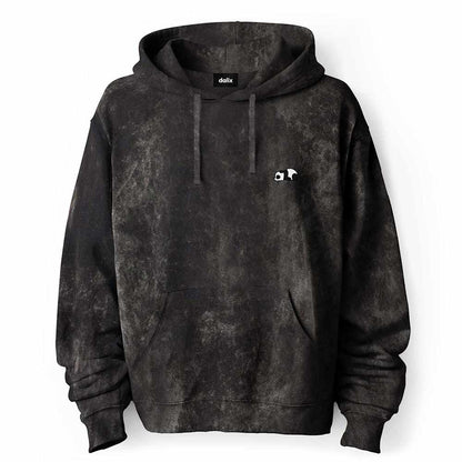 Dalix Panda Midweight Fleece Mineral Wash Hoodie