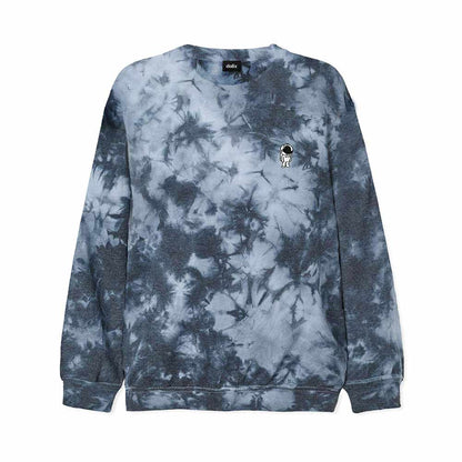Dalix Astronaut Midweight Fleece Tie Dye Crewneck Sweatshirt