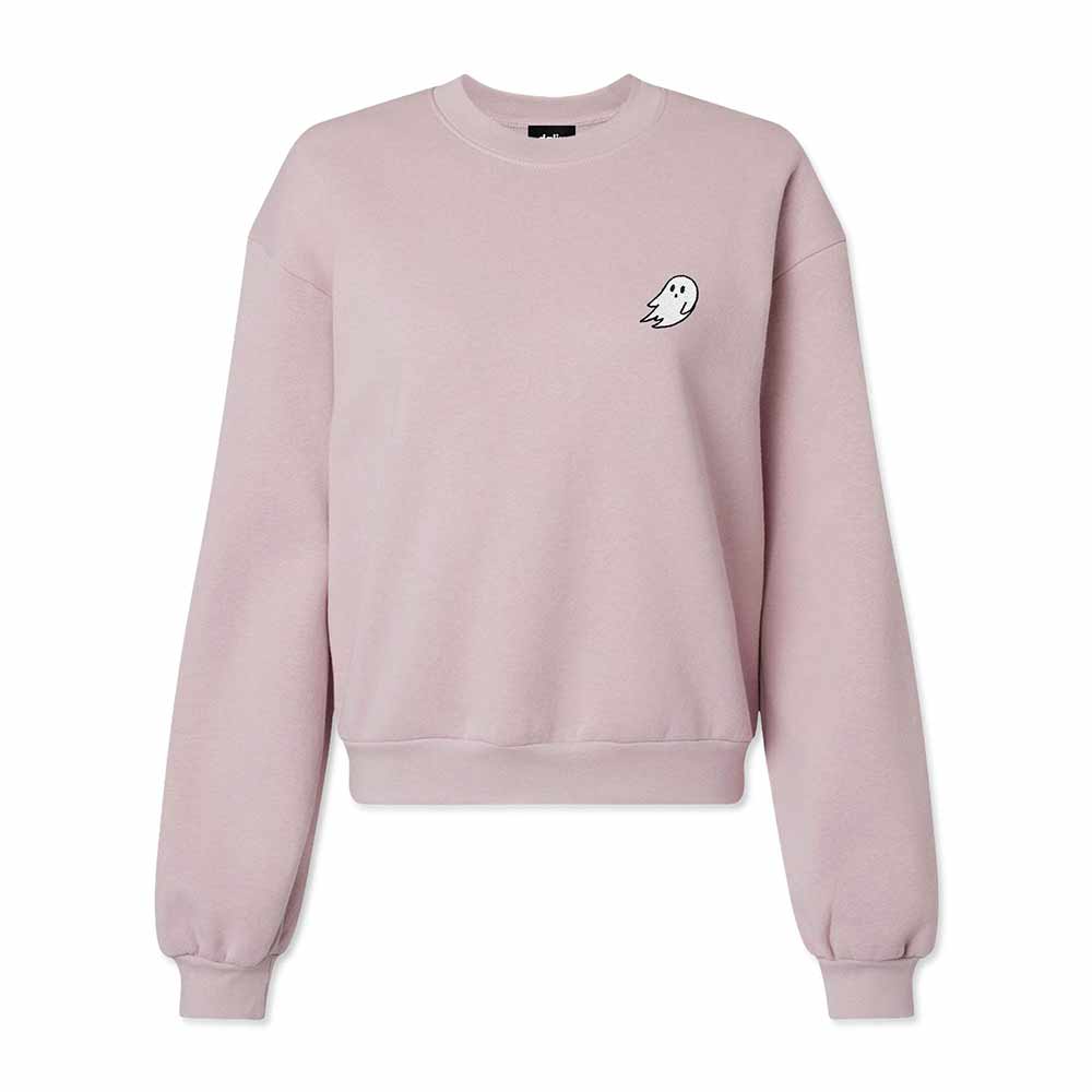 Dalix Ghost Midweight Fleece Relaxed Pullover Sweatshirt