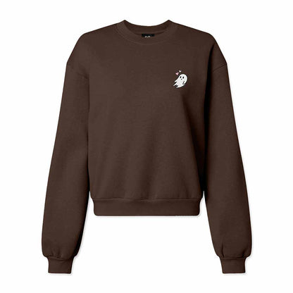 Dalix Heartly Ghost Midweight Fleece Relaxed Sweatshirt