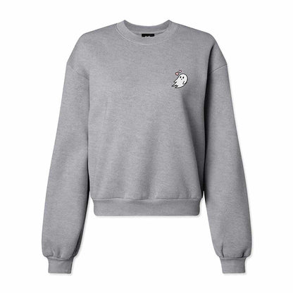 Dalix Heartly Ghost Midweight Fleece Relaxed Sweatshirt