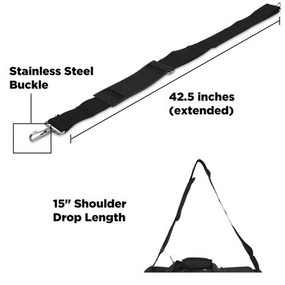 DALIX Strap Replacement for Duffel Bags Plastic Metal